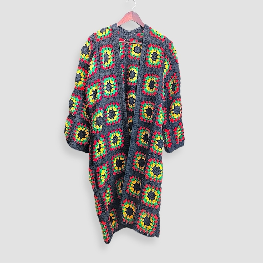 Multicolor Crochet Cardigan